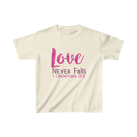 Love Never Fails T-Shirt | Kids Limited Edition